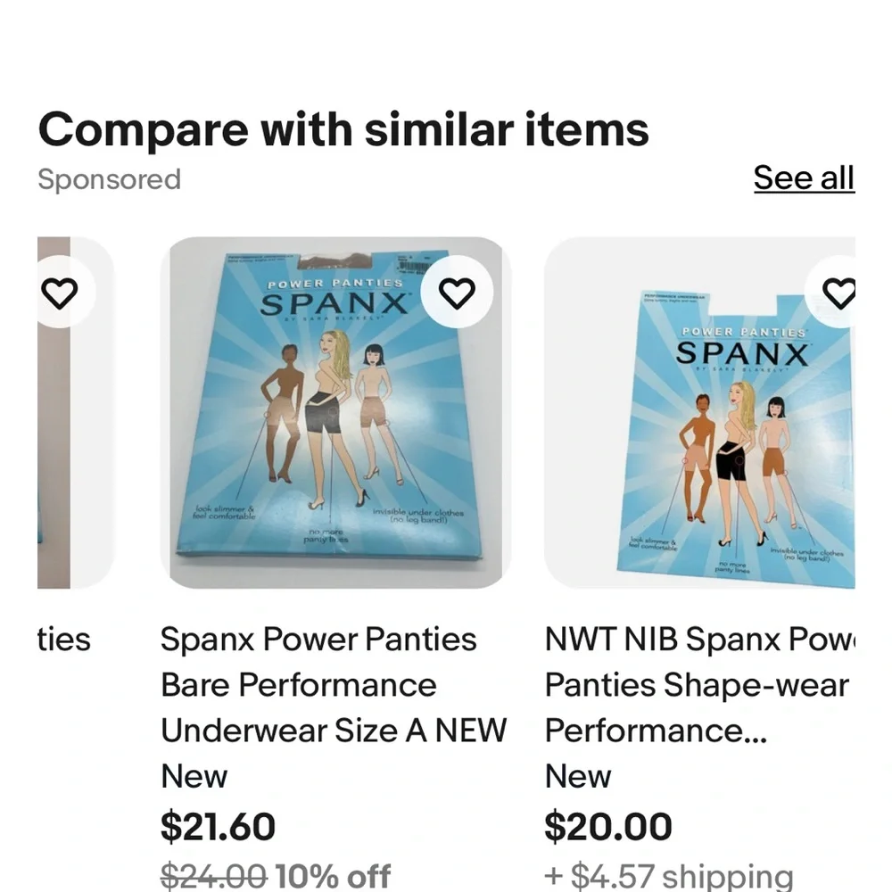 Spanx Power Panties Shapewear - Picture 3 of 3